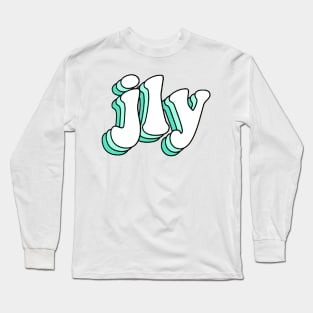 jesus loves you (green) Long Sleeve T-Shirt